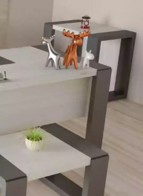 Modern white wooden table coffee table luxury study furniture design