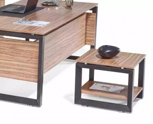 Brown Square Coffee Table Luxury Wood Furniture Living Room Design