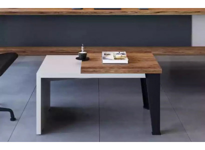 Modern two-tone coffee table luxury side table office wooden furniture