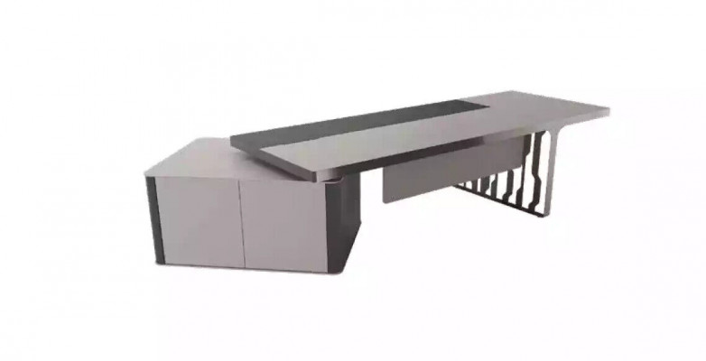 Modern desk office furnishing study room furniture office table gray
