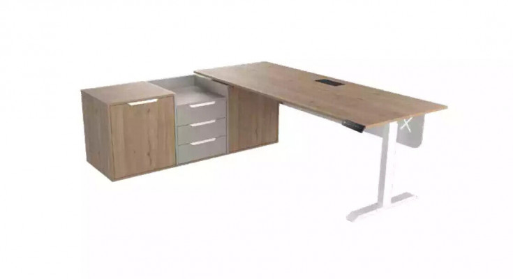 Chef's corner desk office room furniture design practice office furniture beige