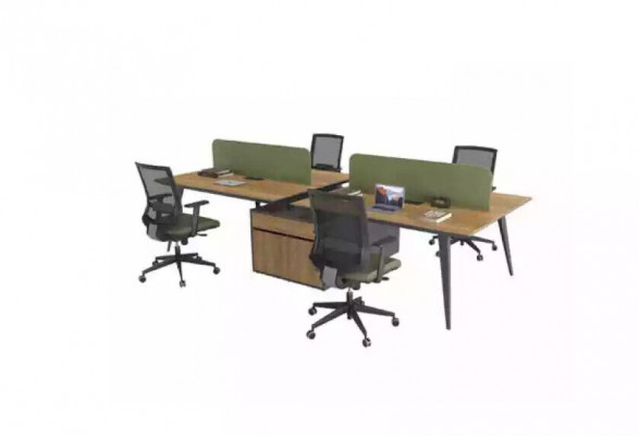 Office desk worktable office group for 4 people desks writing furniture