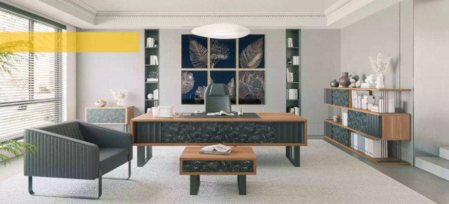 Solid wood desk study furniture office furnishings designer furniture
