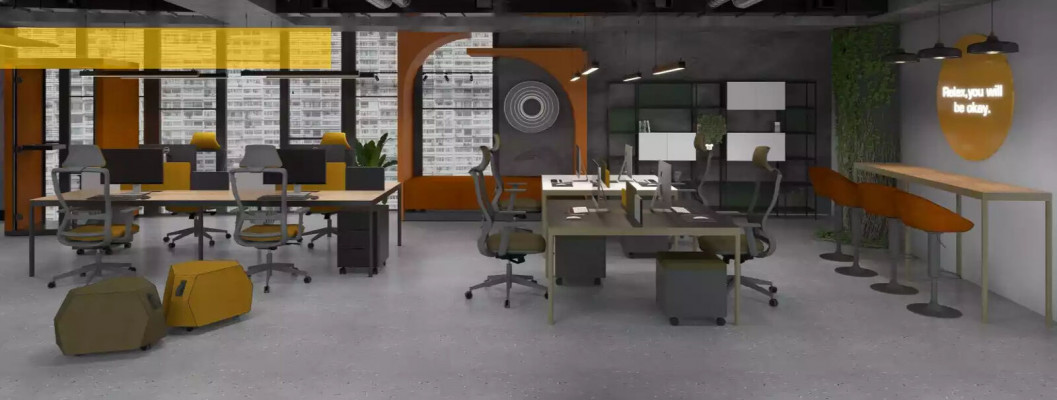 Modern large desk office furniture laptop table office workspace