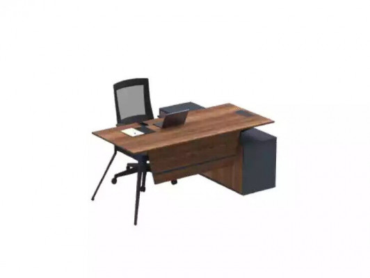 Large brown corner desk wooden furniture study furniture