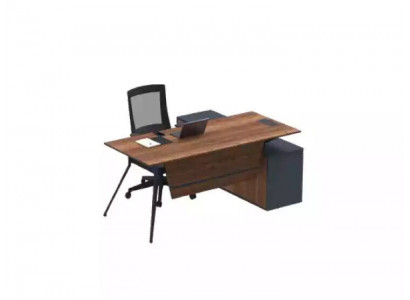 Large brown corner desk wooden furniture study furniture