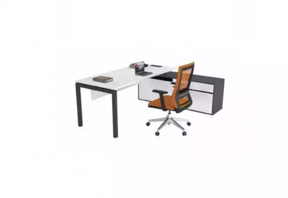 White office furniture luxury furnishings corner desks study furniture wood