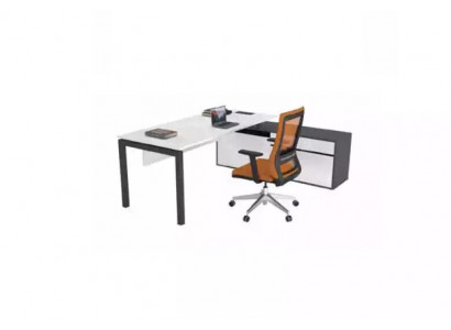 White office furniture luxury furnishings corner desks study furniture wood