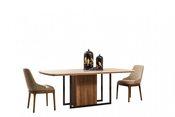 Dining set complete dining room table chairs 7-piece beige dining nook set