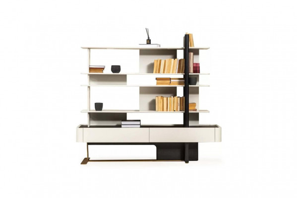 Bookshelf Office Shelf Shelves Books Wood White Cabinets Living Room