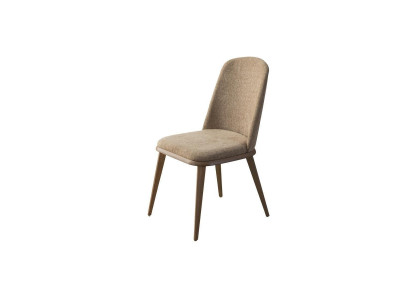 Set of chairs, kitchen chairs, dining chairs, set of 6 pieces, wood, fabric