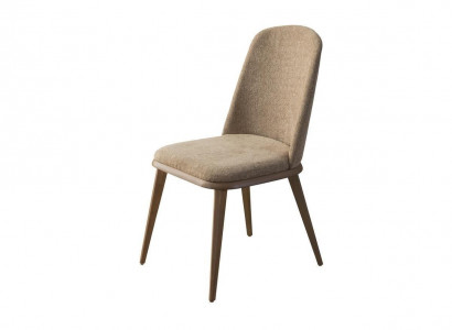 Set of chairs, kitchen chairs, dining chairs, set of 6 pieces, wood, fabric