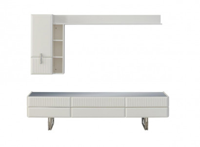 Wooden cabinet TV stand shelves RTV lowboard sideboard wood white cabinet
