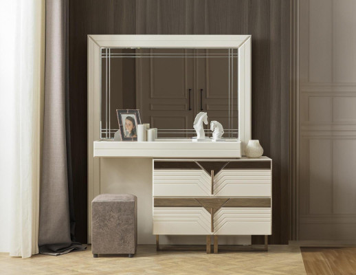 Makeup table vanity console table wood bedroom dresser white