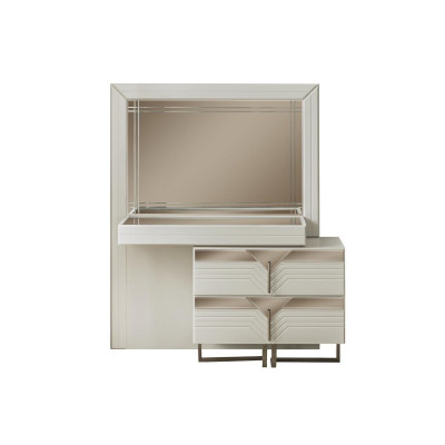 Makeup table vanity console table wood bedroom dresser white