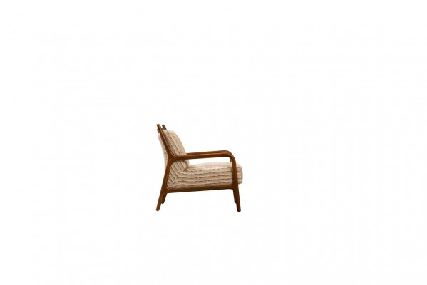 Armchair Wingback Chair Single-Seater Seat Polyester Fabric Design Living Room
