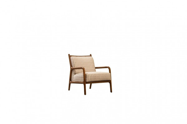 Armchair Wingback Chair Single-Seater Seat Polyester Fabric Design Living Room