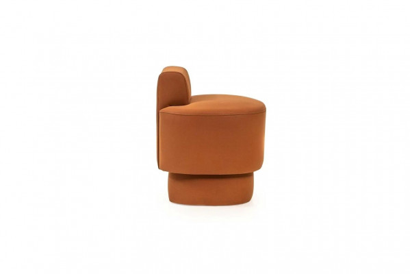 Stool Orange Upholstered Stool Footstool Modern Seat Furniture