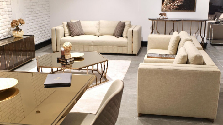 Living room set sofa two-seater modern sofa three-seater upholstered furniture coffee table