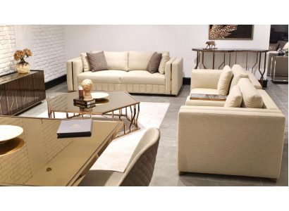 Living room set sofa two-seater modern sofa three-seater upholstered furniture coffee table