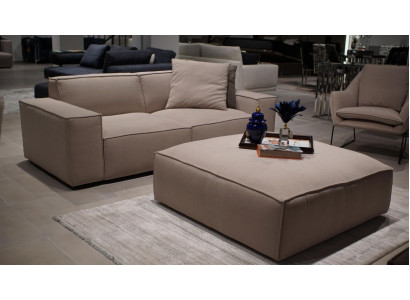 Living room furniture luxury complete 2-piece design sofa three-seater furnishing stool