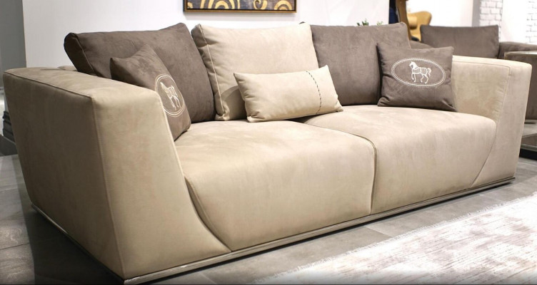 Living room sofa three-seater modern sofa couch upholstery furniture textile furnishings