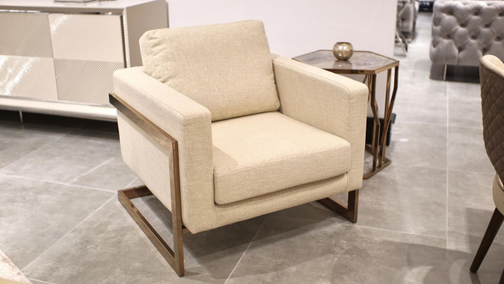 Luxury armchair living room design modern furniture upholstery fabric