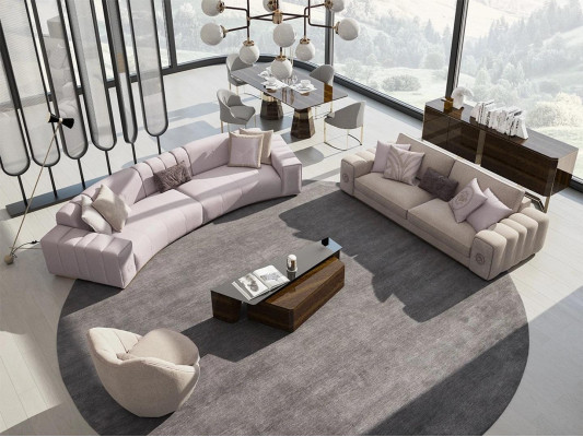 Sofa set 4-piece six-seater three-seater sofa couches living room armchair