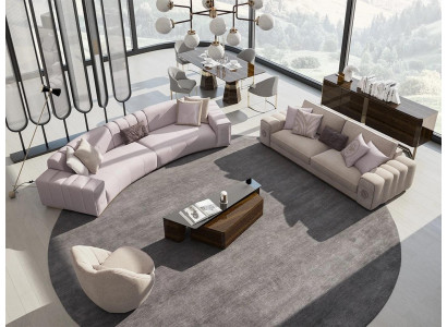 Sofa set 4-piece six-seater three-seater sofa couches living room armchair