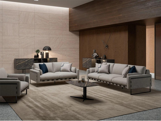 Upholstered furniture set sofa three-seater modern couch two-seater furniture coffee table