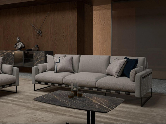 Upholstered furniture set sofa three-seater modern couch two-seater furniture coffee table