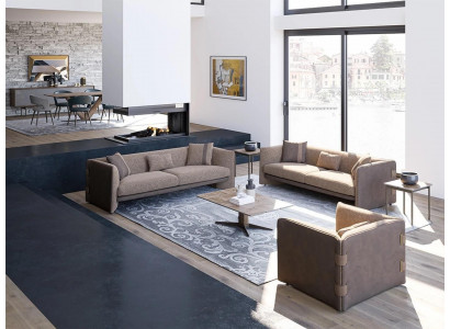 Design luxury living room 6-piece furniture set upholstered furniture three-seater sofas