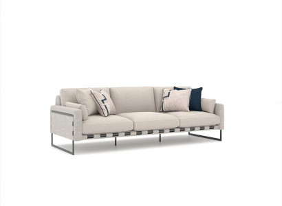 Living room sofa couch three-seater upholstered sofas textile modern furnishing new condition: new