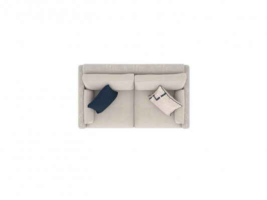 Two-seater sofa, living room furniture, modern upholstered furniture, beige couch