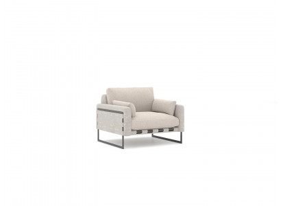 Modern upholstered fabric armchair luxury upholstered furniture designer living room