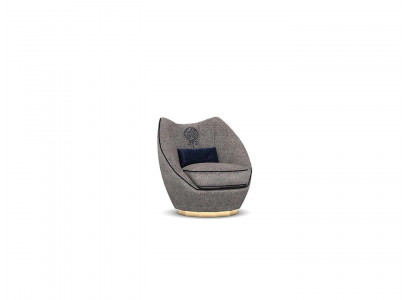 Luxury Gray Armchair Upholstery Textile Living Room Upholstered Furniture Modern Interior Design