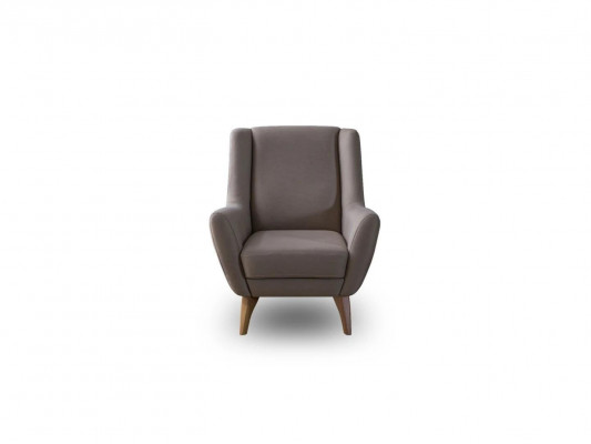 Luxury Armchair Gray Faux Leather Design Furniture Living Room Furnishings Upholstered Furniture