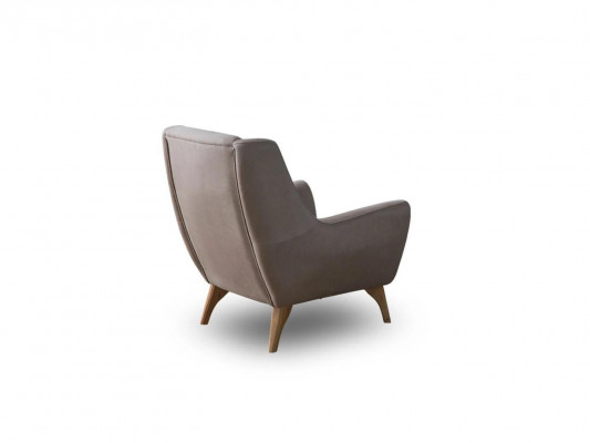 Luxury Armchair Gray Faux Leather Design Furniture Living Room Furnishings Upholstered Furniture