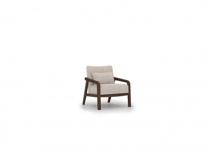 Luxury Wooden Armchair Living Room Textile Upholstered Furniture Design Interior New
