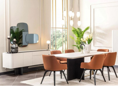 Dining Corner Dining Room Furniture White 9-Piece Dining Room Dining Table Chairs Dining Set