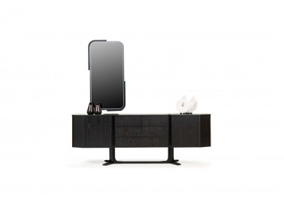 Sideboard Group Sideboard with Mirror Dresser Cabinet Black Set