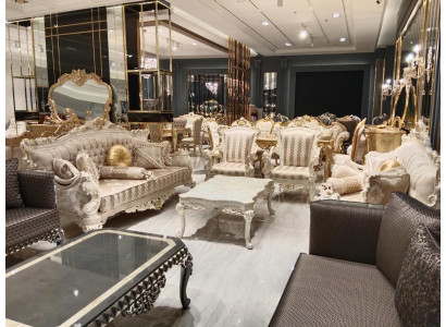 Designer living room set sofas stylish armchair modern coffee table sofa set