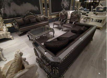 Design furniture living room sofa set 2x sofa + 2x armchair + coffee table set