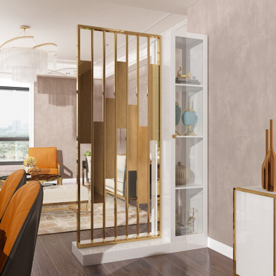 Metal Shelf Partition Wall Designer Luxury Shelves Furniture Style Cabinet Metal Wall New