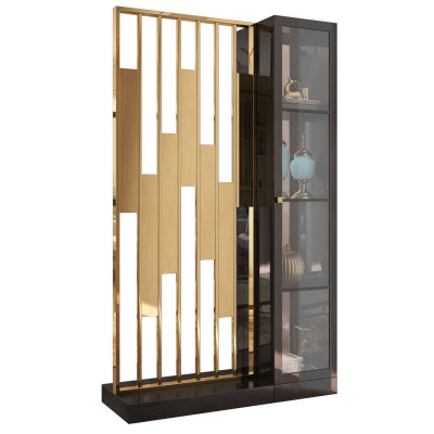 Metal Shelf Partition Wall Designer Luxury Shelves Furniture Style Cabinet Metal Wall New