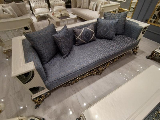 Luxurious set of two elegant 3-seater sofas made with high-quality materials sofa set