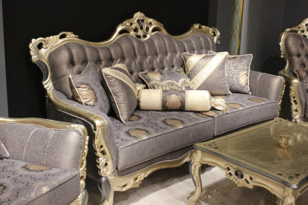 Sofa set 3+3 seater furniture luxury set sofa set gray modern set new