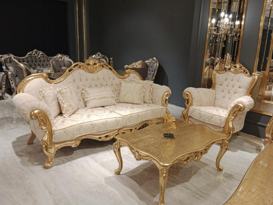 Sofa 3+3 Seater Chesterfield Luxury Sofa 2-piece Sofa Set Classic Furniture New