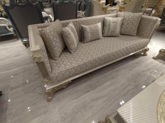 Luxurious living room set sofa + 2x comfortable armchairs new
