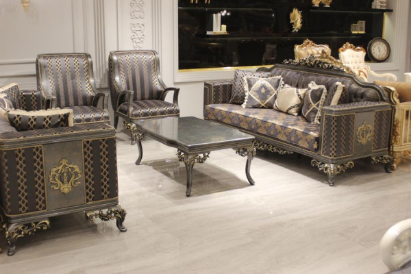 Luxurious 3-Piece Sofa Set: 3-Seater Sofa, 2 Deluxe Relax Armchairs